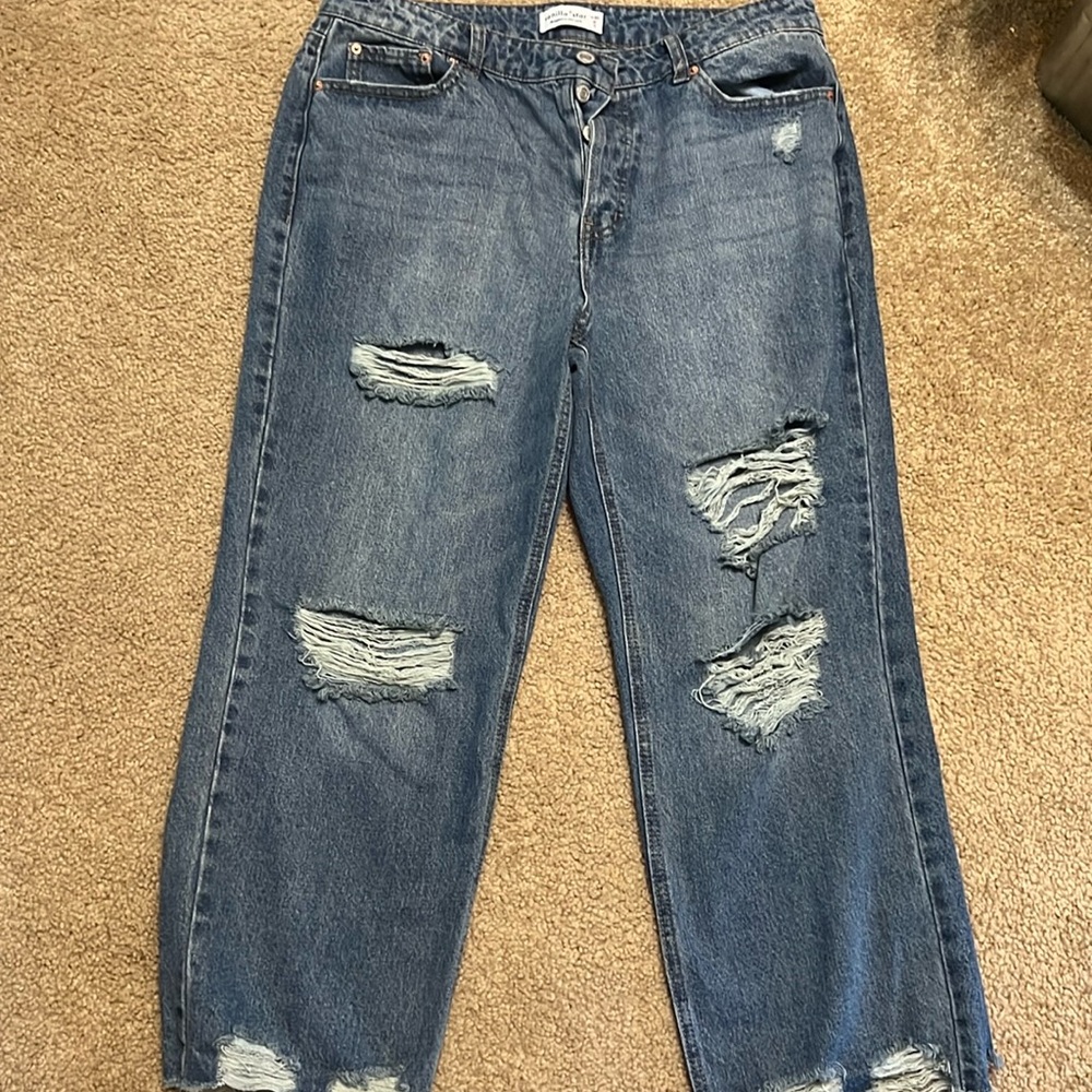 Women’s wide legged crop Jean